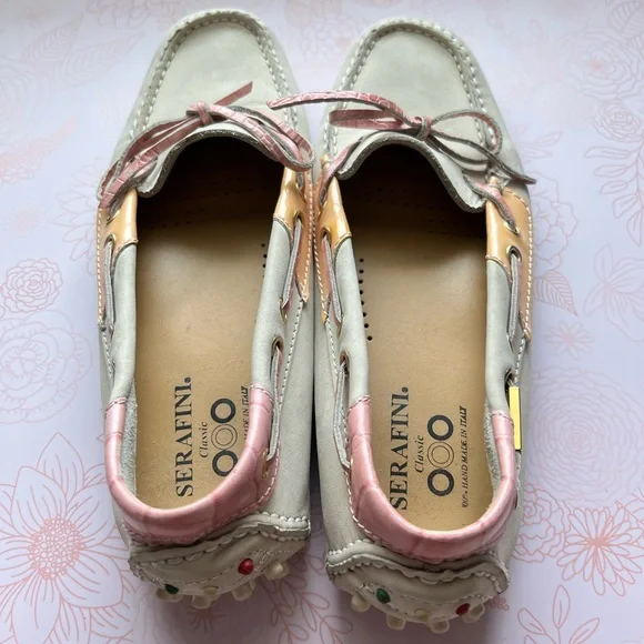 Serafini Classic Leather Flats Size 38 EU or 8 US - Picture 7 of 11